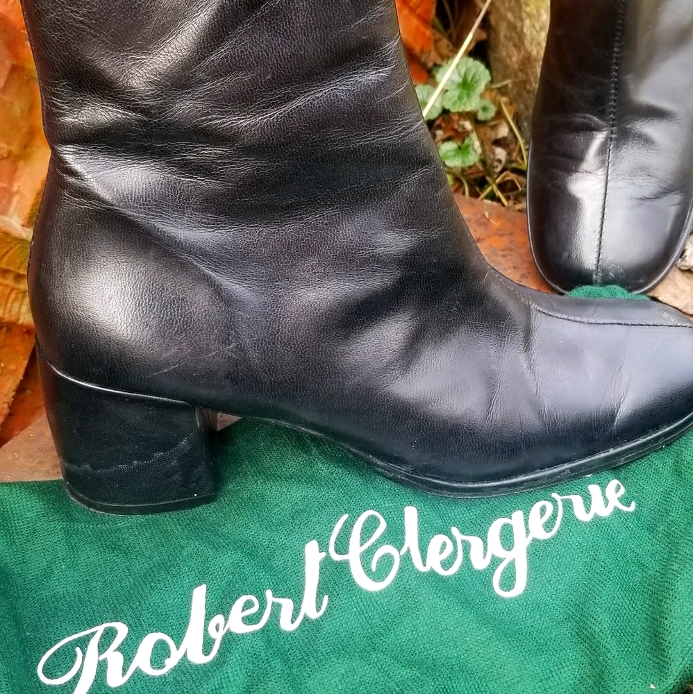 Leather boots